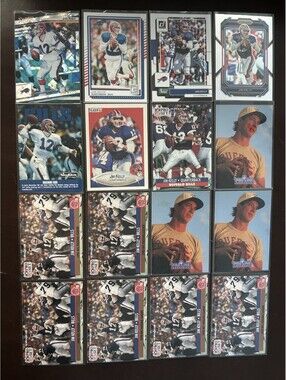 HOF BUFFALO BILLS QB JIM KELLY PANINI & VINTAGE COLLECTION 16 CARD NM LOT+INSERT